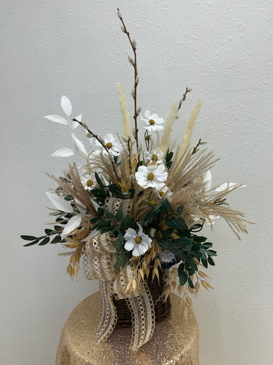 Rustic Wicker Basket Arrangement
